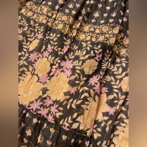NWT Spell and the Gypsy collective desert rose skirt in raven brown size small - Picture 4 of 6